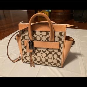 Like new coach cross body monogrammed purse